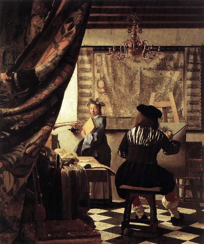 Jan Vermeer The Art of Painting Spain oil painting art